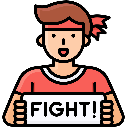 Fight Generic Outline Color icon