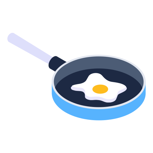 huevo frito Generic Isometric icono