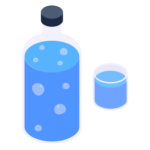 bottiglia d'acqua Generic Isometric icona