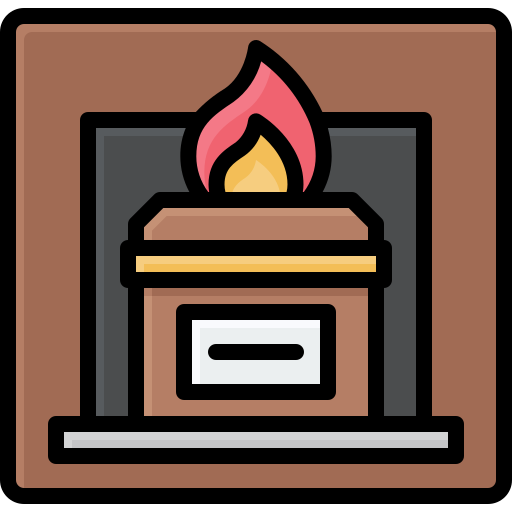 crematie Generic Outline Color icoon