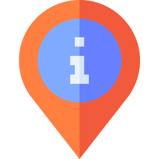 centro informazioni Basic Straight Flat icona