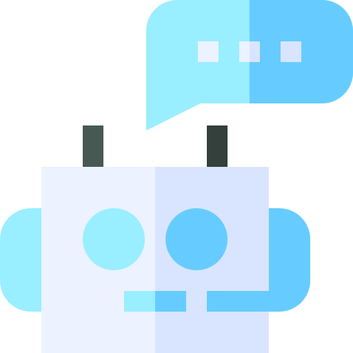 chatbot Basic Straight Flat icono