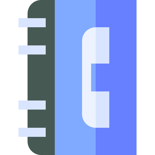 電話帳 Basic Straight Flat icon