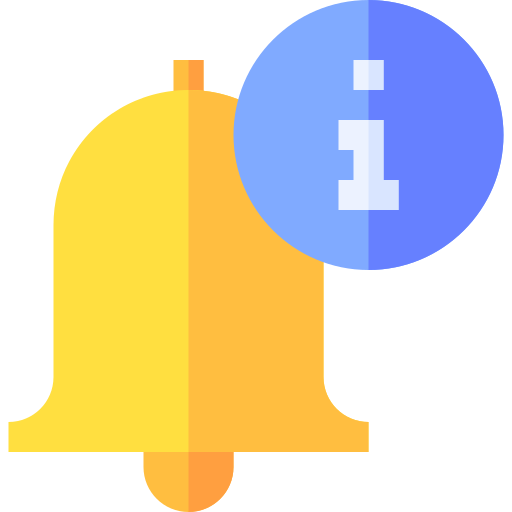campana de notificación Basic Straight Flat icono