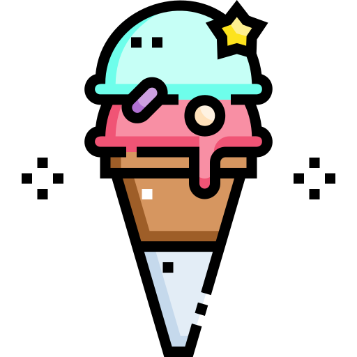 Ice cream Detailed Straight Lineal color icon