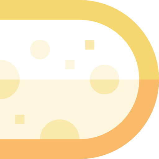 queijo Basic Straight Flat Ícone