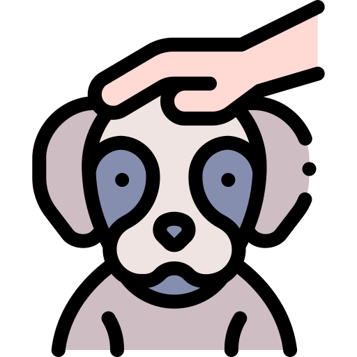 犬 Detailed Rounded Lineal color icon