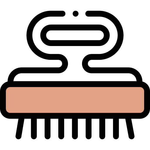 bürste Detailed Rounded Lineal color icon