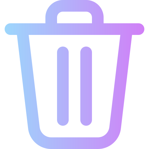 Recycle bin Super Basic Rounded Gradient icon