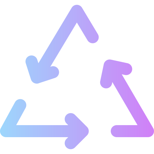 recycling Super Basic Rounded Gradient icon