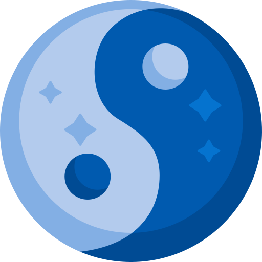 음양 Detailed Flat Circular Flat icon