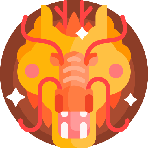 jahr des drachen Detailed Flat Circular Flat icon