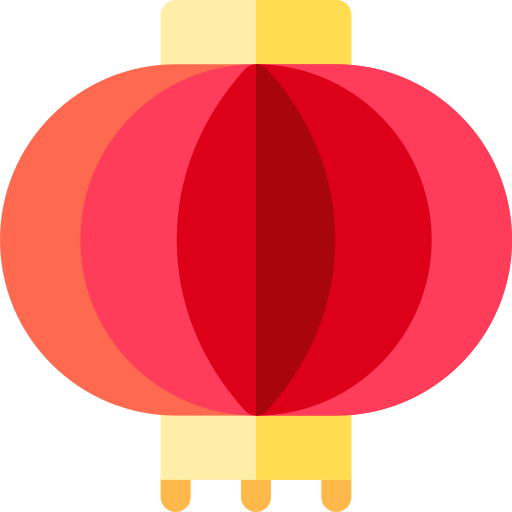 중국 등불 Basic Rounded Flat icon