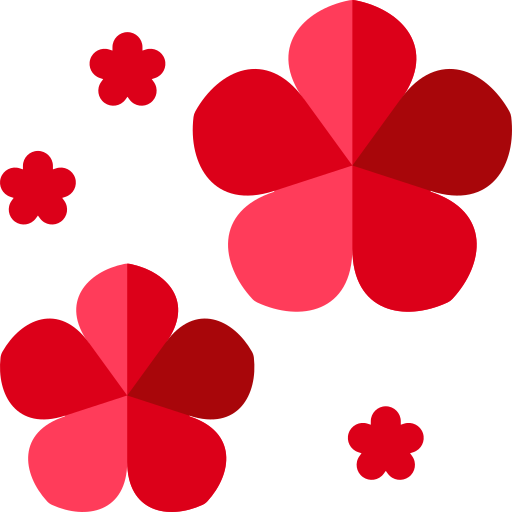 flor de cerezo Basic Rounded Flat icono