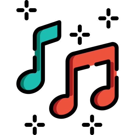 musik note Special Lineal color icon
