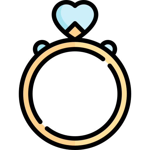 anillo de diamantes Special Lineal color icono