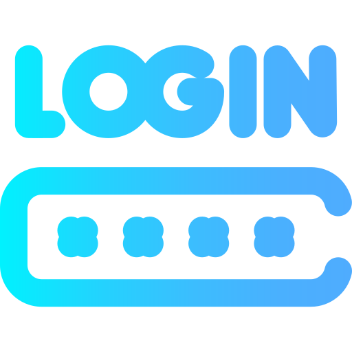 Login Super Basic Omission Gradient icon