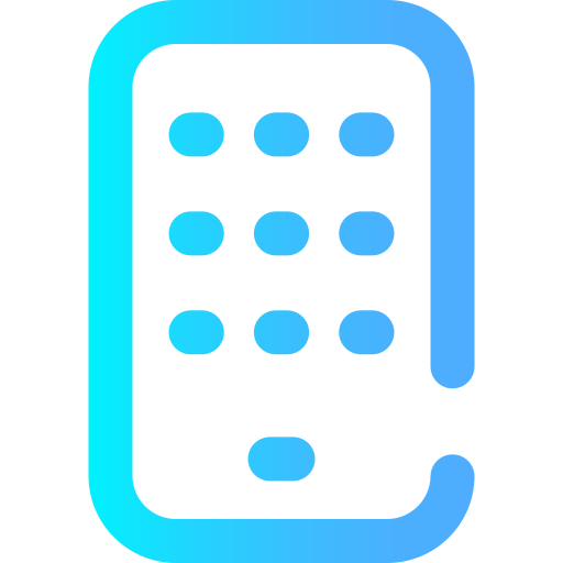 telefon Super Basic Omission Gradient ikona