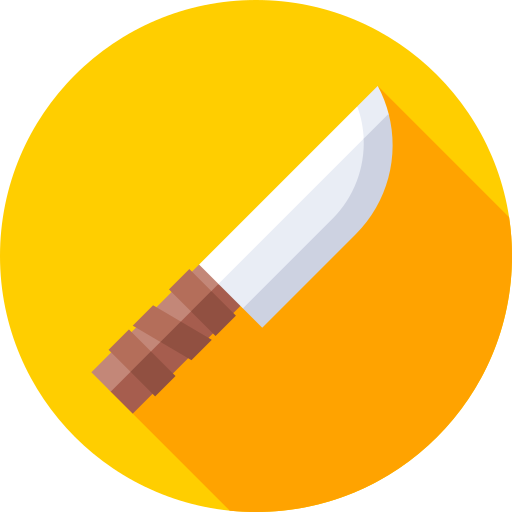 cuchillo Flat Circular Flat icono
