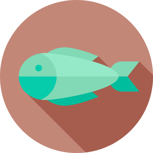 ryba Flat Circular Flat ikona