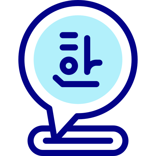 coréen Detailed Mixed Lineal color Icône
