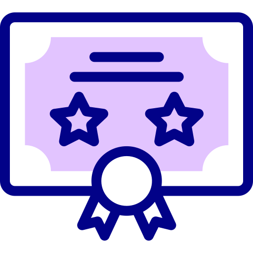 certificado Detailed Mixed Lineal color icono