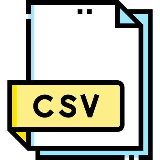 Csv Detailed Straight Lineal color icon