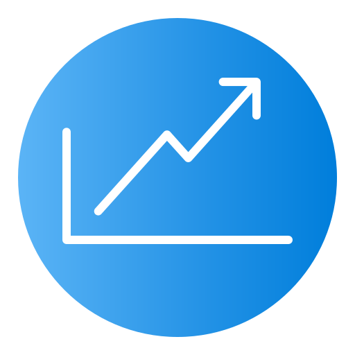 Stats Generic Flat Gradient icon