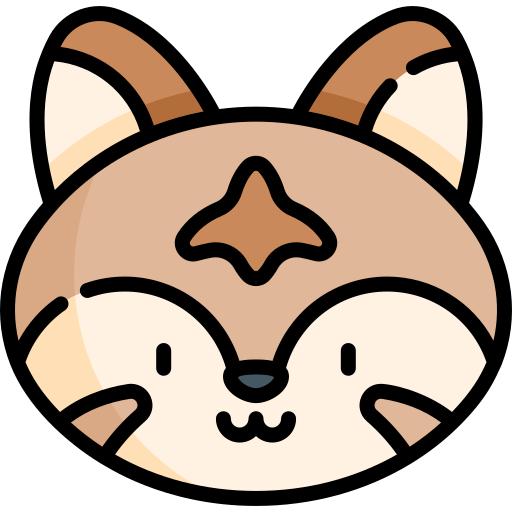 Lynx point Kawaii Lineal color icon