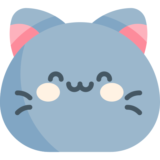 Британская короткошерстная кошка Kawaii Flat иконка