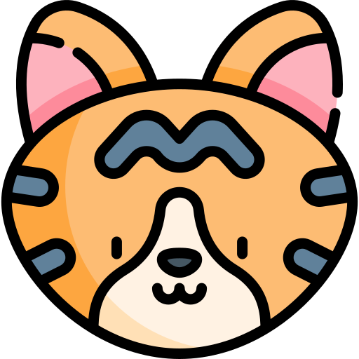 Toyger Kawaii Lineal color icon
