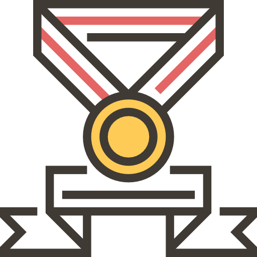 Medal Meticulous Yellow shadow icon