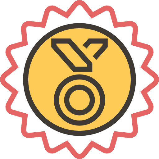 medal Meticulous Yellow shadow ikona