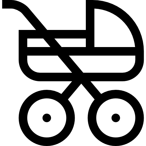 kinderwagen Basic Straight Lineal icon