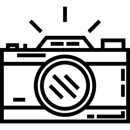 fotocamera Detailed Straight Lineal icona