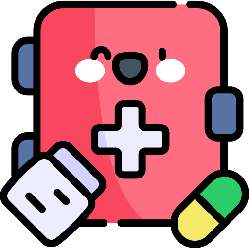 First aid kit Kawaii Lineal color icon