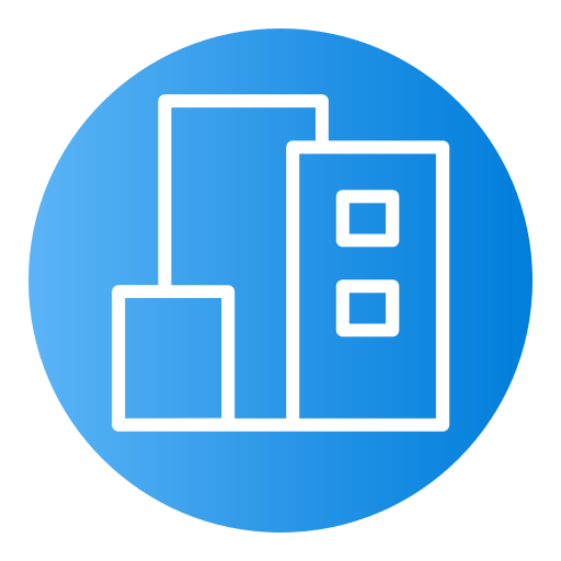 edificio Generic Flat Gradient icono