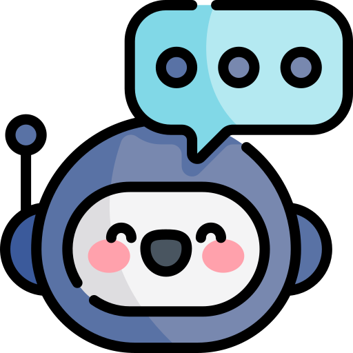 chatbot Kawaii Lineal color icono