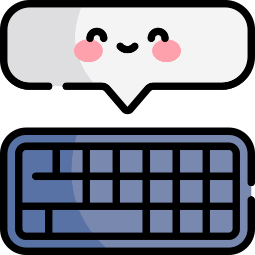 klaviatur Kawaii Lineal color icon
