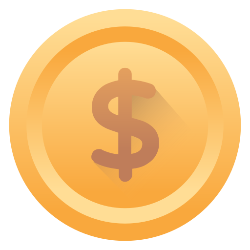 Dollar coin Generic Flat Gradient icon
