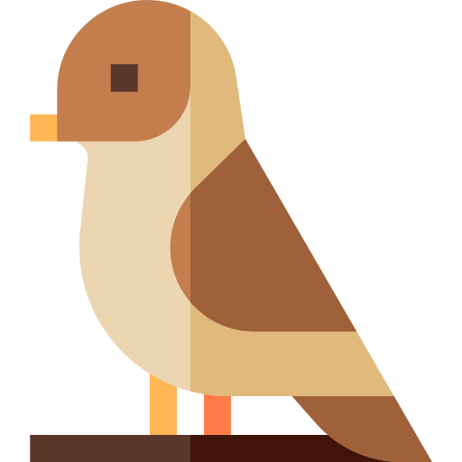 Sparrow Basic Straight Flat icon
