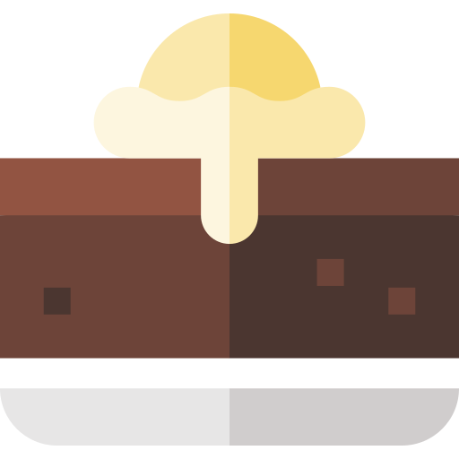 brownie Basic Straight Flat Ícone