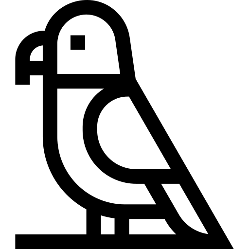 kocham ptaka Basic Straight Lineal ikona