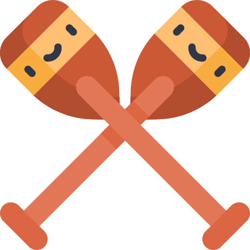 Oars Kawaii Flat icon