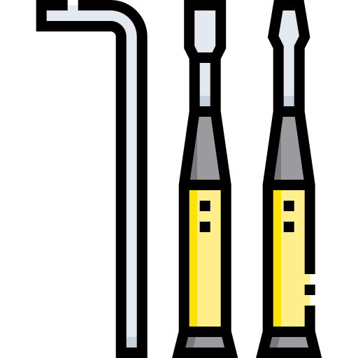 도구 Detailed Straight Lineal color icon