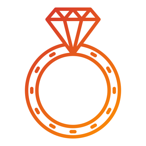 anillo de bodas Generic Gradient icono