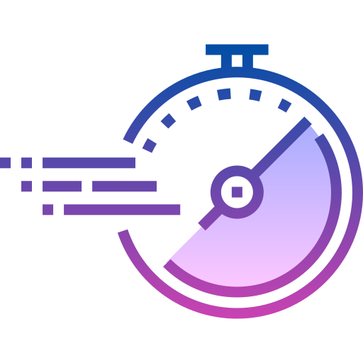 Timer Detailed bright Gradient icon