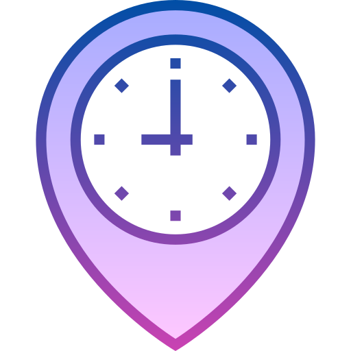Pin Detailed bright Gradient icon
