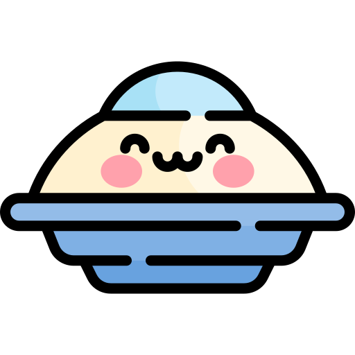ufo Kawaii Lineal color icon