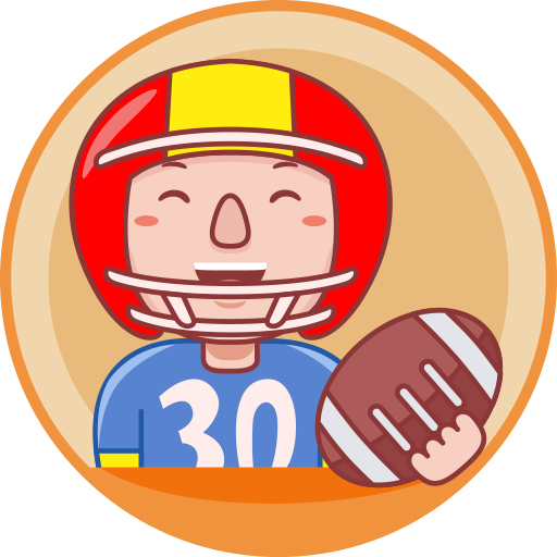 American football player Generic Circular icon